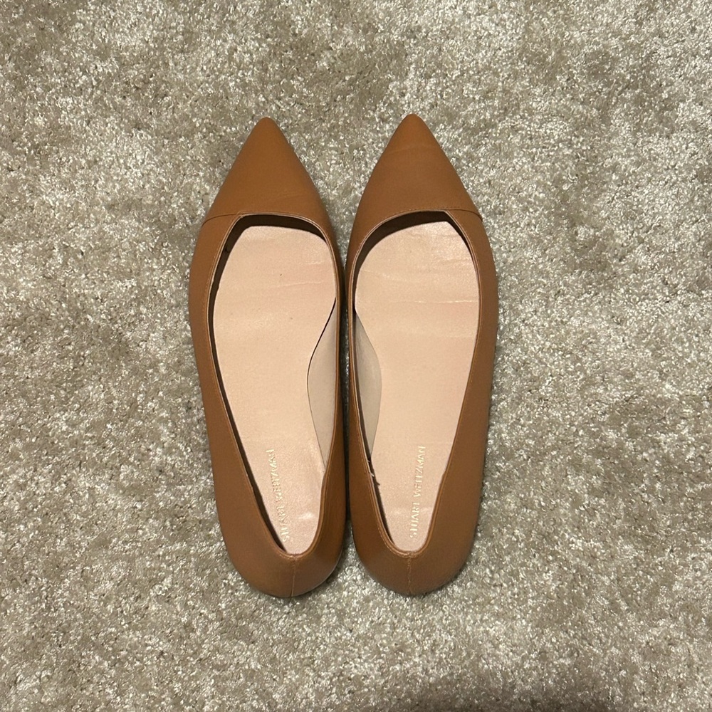 Stuart Weitzman Avenue Pointed Toe Flats